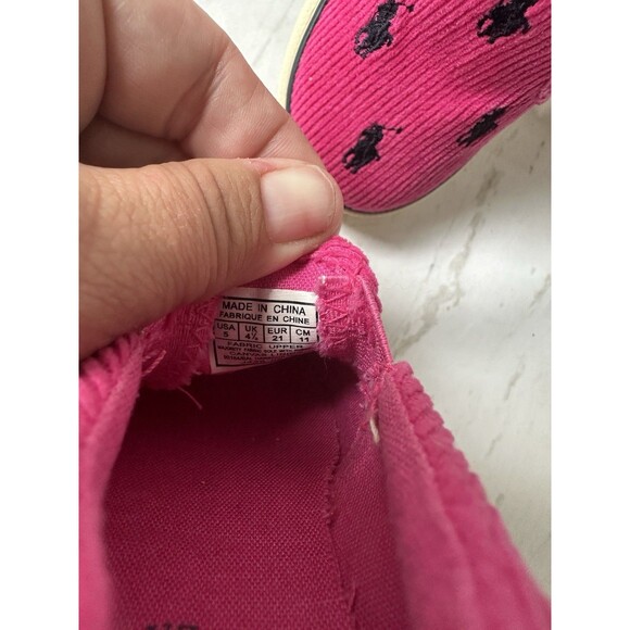 Childrens Polo Ralph Lauren Corduroy, Slip Ons Size 5 - Picture 6 of 6